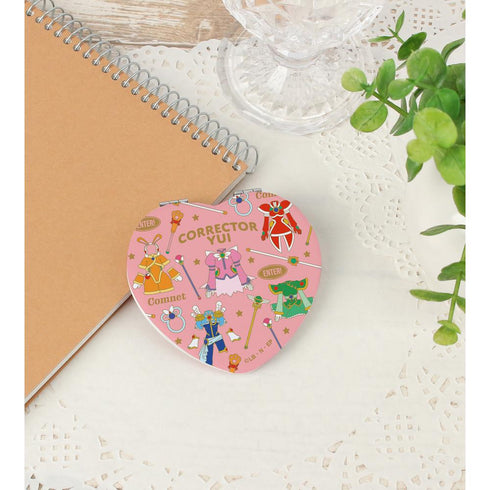 『コレクター・ユイ』コレクター・ユイ モチーフ柄 ハート型折りたたみミラー